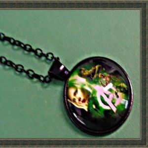 Black Tone Super Hero The Avengers Theme Necklace Unisex